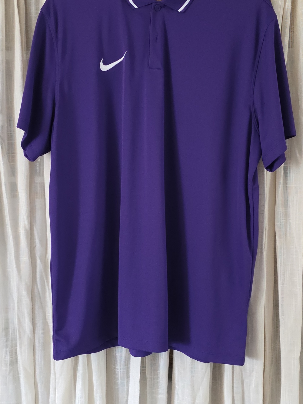 Nike Men's Dri-Fit Purple Polo Shirt